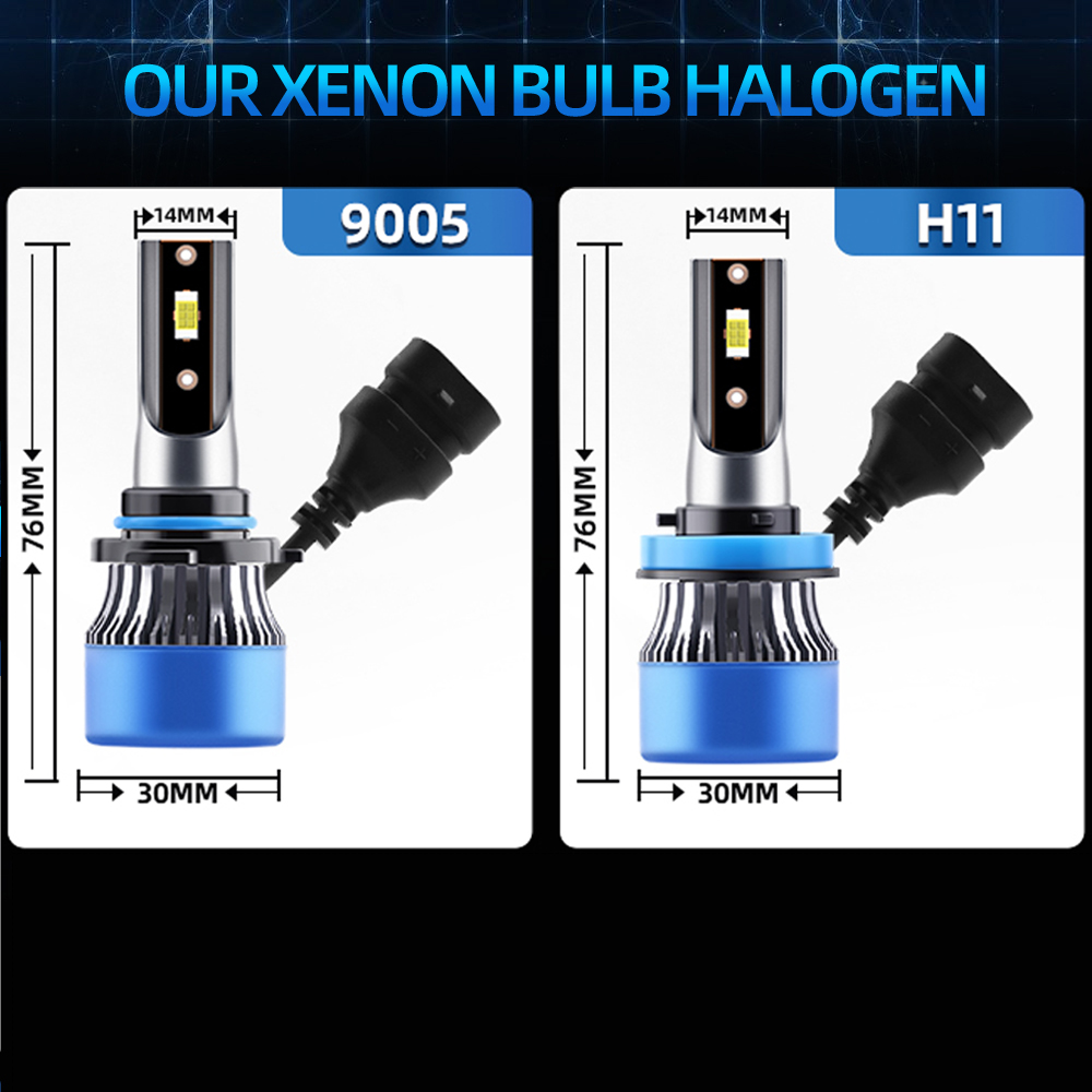 6x Combo Đèn LED Đèn Pha 9005  - đánh giá và giá Compass Lensatic