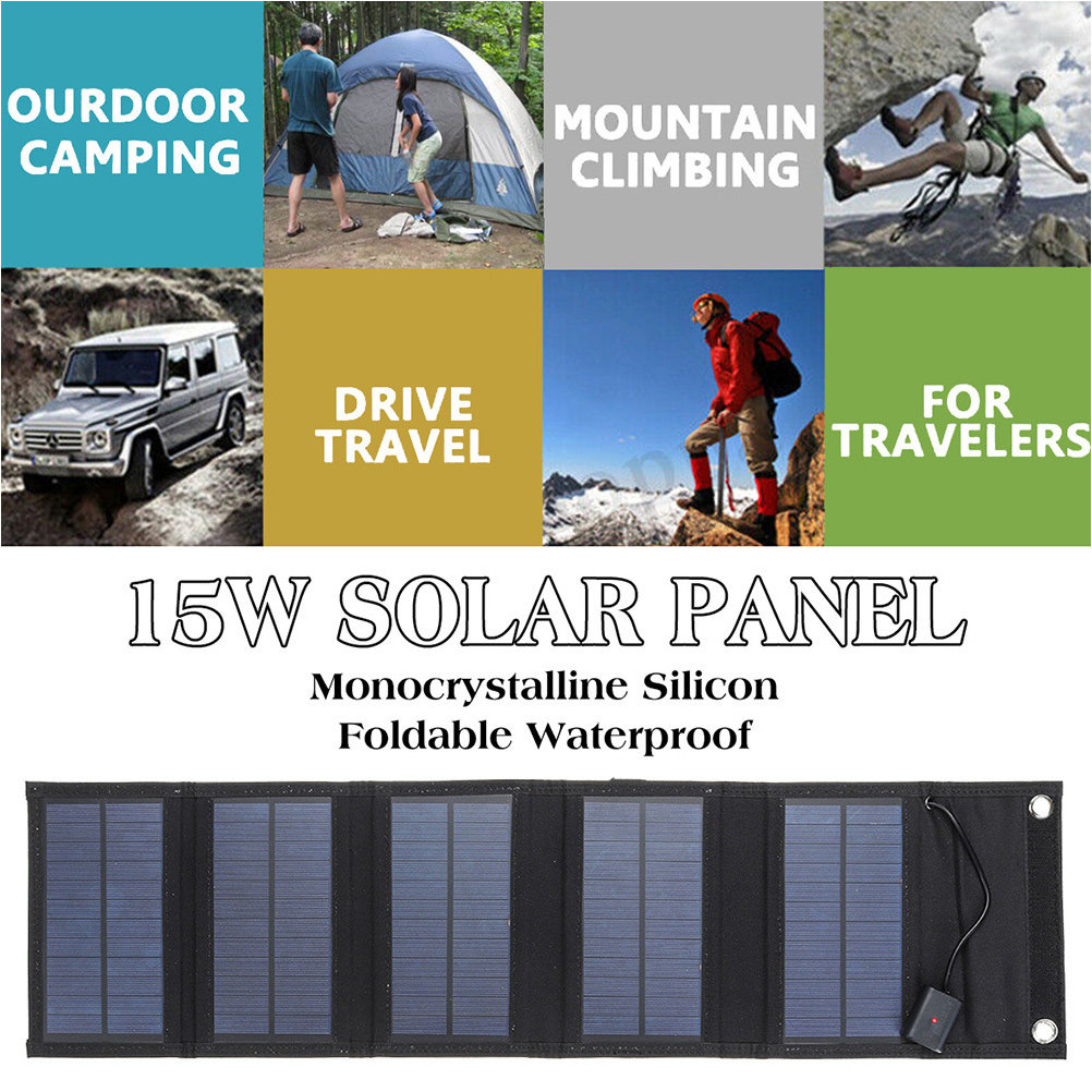 1Set 15W 6V Portable Solar Pan - đánh giá và giá Solar Emergency Charger