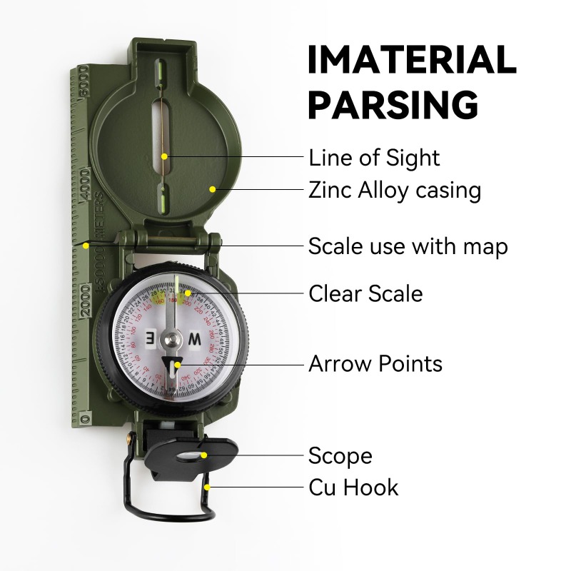 Compass Military Grade, Precis - đánh giá và giá Compass Lensatic