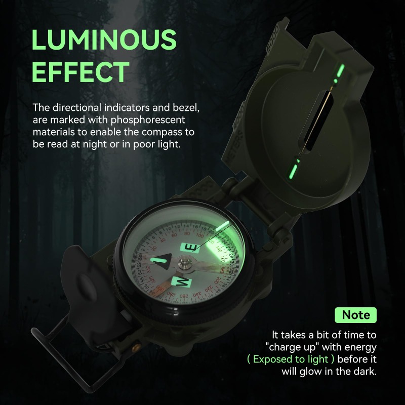 Compass Military Grade, Precis - đánh giá và giá Compass Lensatic