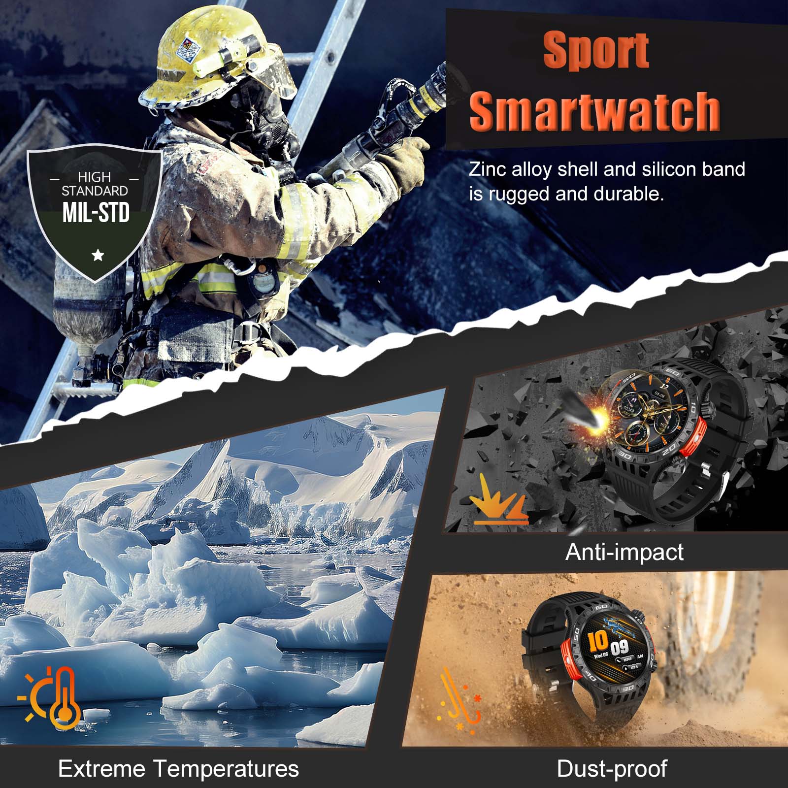 EIGIIS Smart Watch for Men wit - đánh giá và giá Compass Lensatic